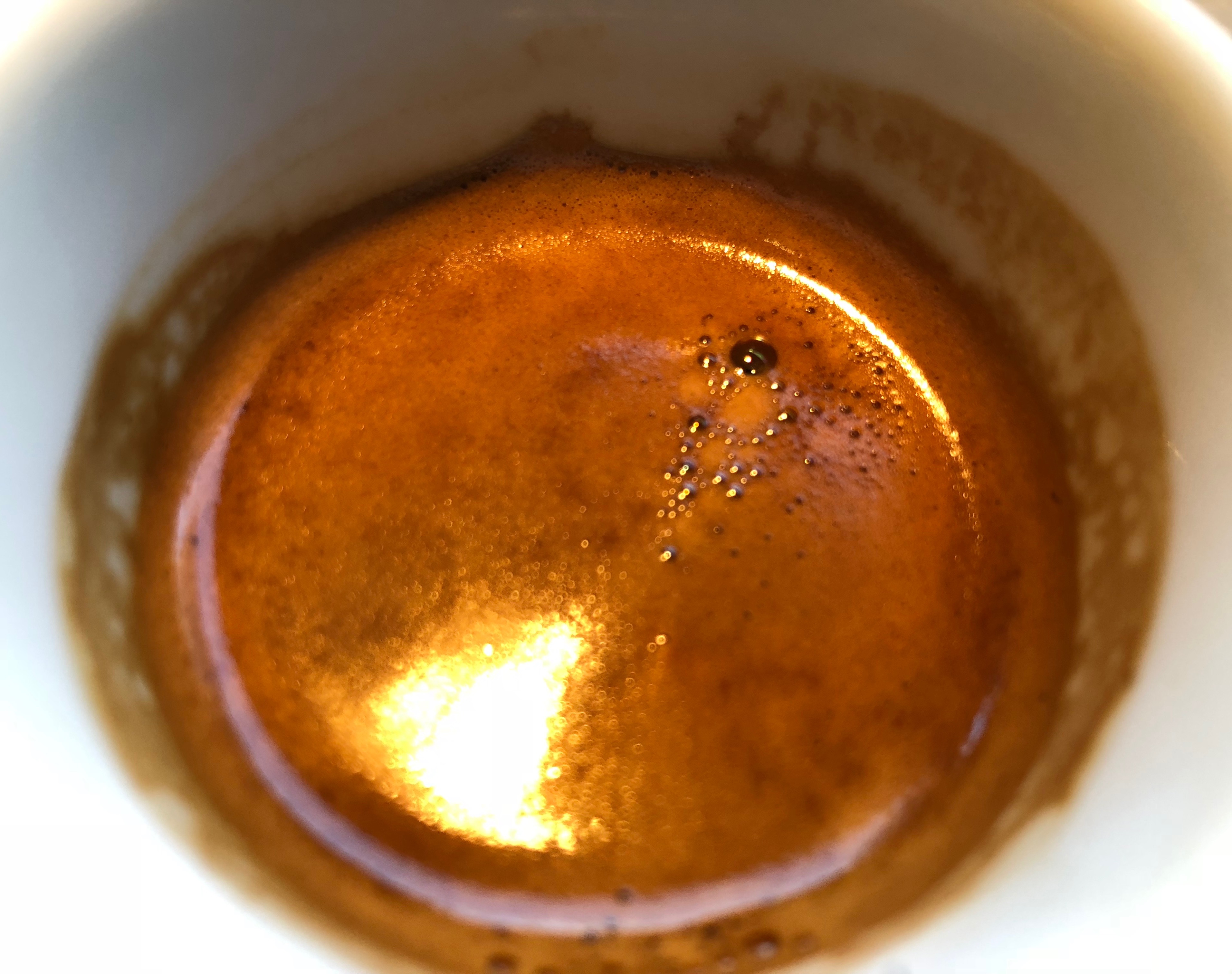 Closeup of Credo espresso